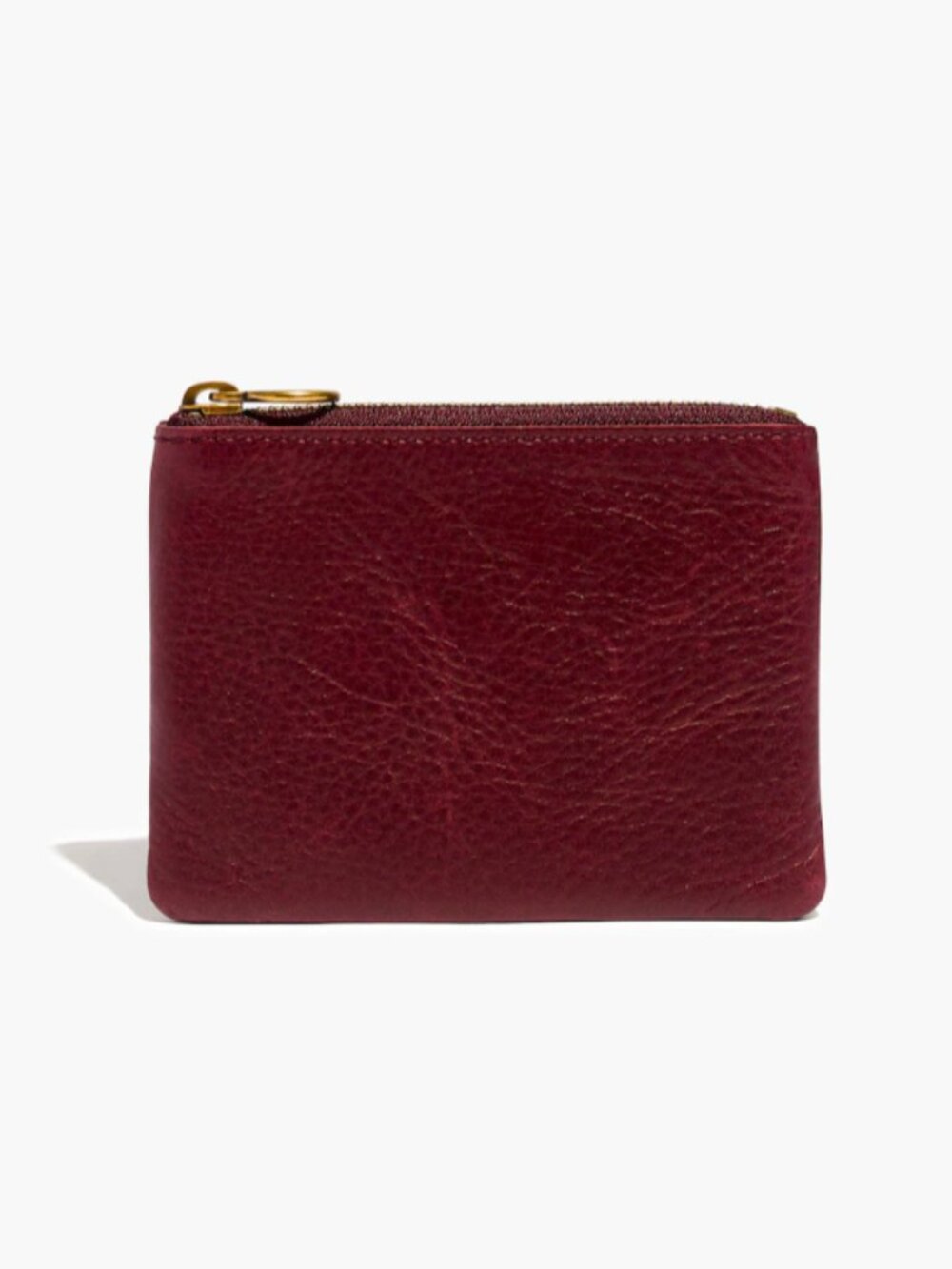 Madewell The Leather Pouch Wallet in Dark Cabernet